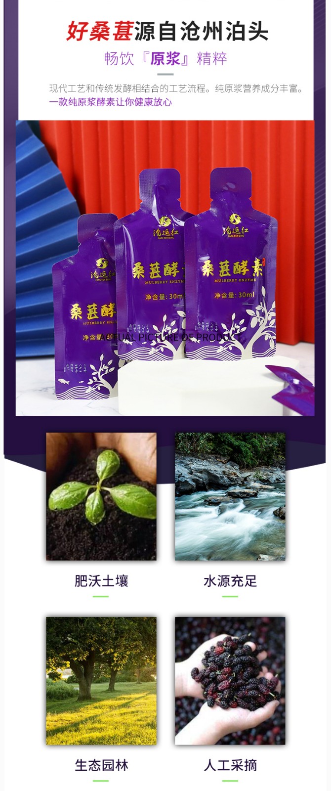 桑葚酵素袋裝30ML